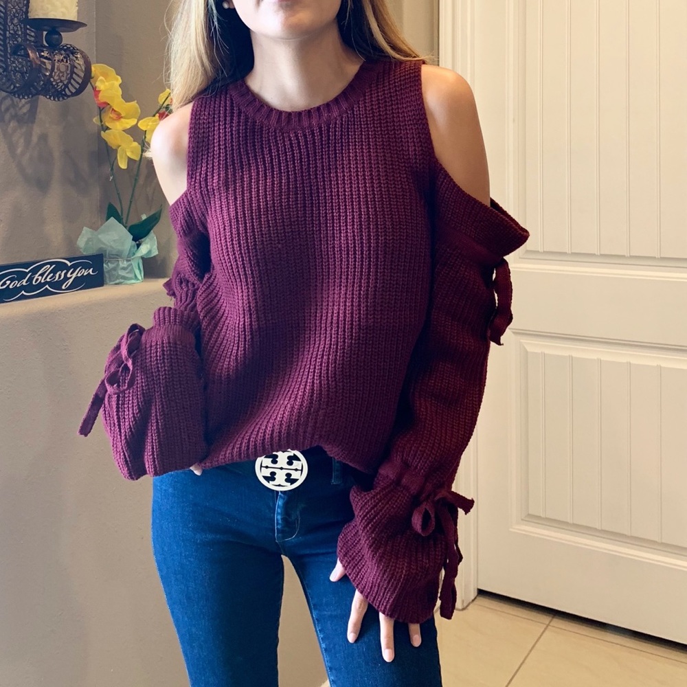 Burgundy sweater